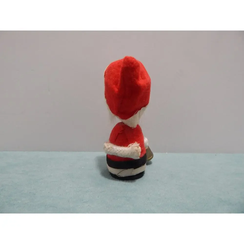 Vintage Wood Felt Nodder Bobble Head Santa Claus by Kurt Adler Made in Japan